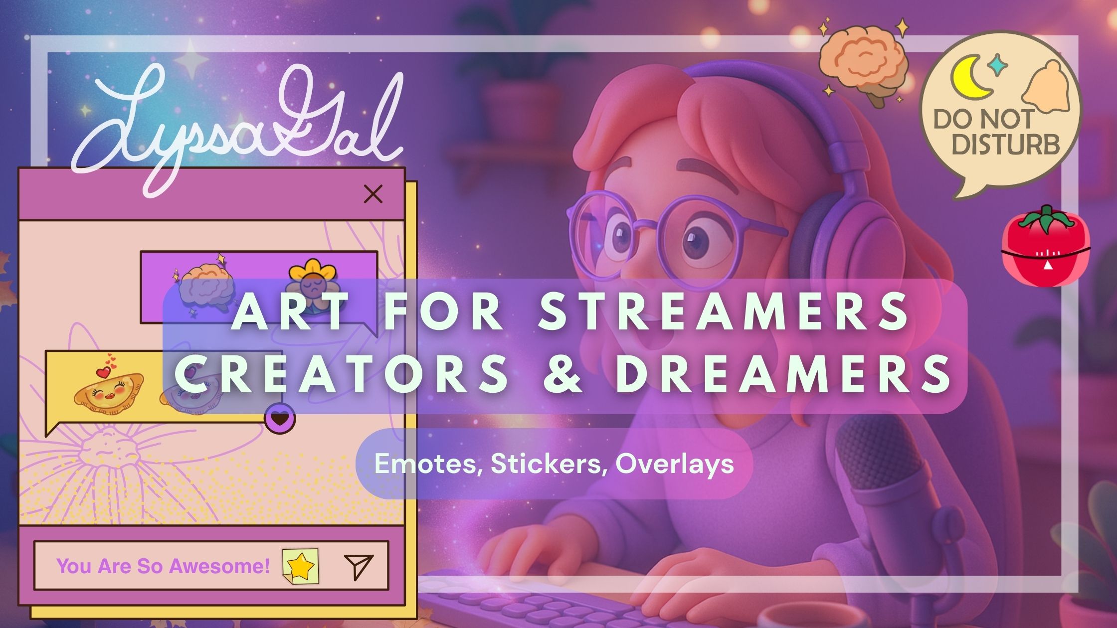 LyssaGal banner artwork